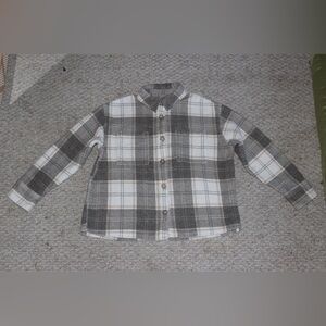 American Eagle Outfitters Plaid Button-Down Shirt jacket